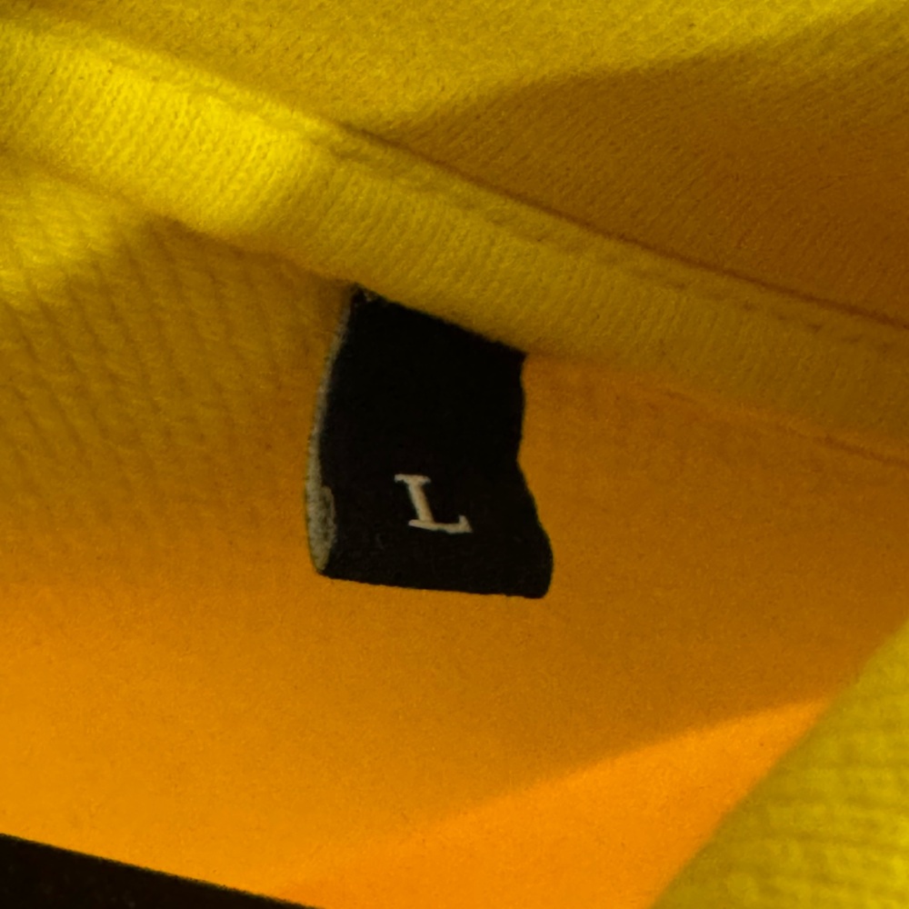 Diesel Alby Logo Varsity Hoodie Yellow Men’s Size Large - Picture 3 of 5